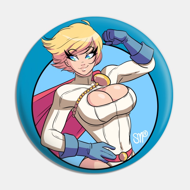 Power Girl Pin by sgtmadness