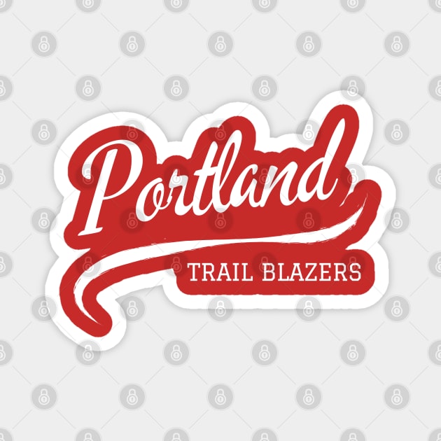 Blazers Retro Magnet by CityTeeDesigns