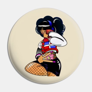 Dominican Republic - Latina Nina Doll Pin