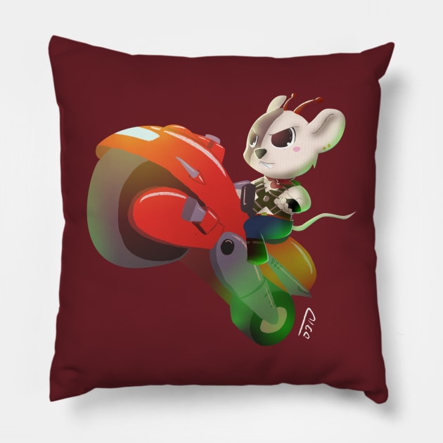 Biker Mice from Mars Pillow by davidpavon