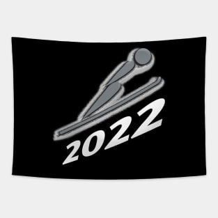 Alpine Ski - 2022 Olympic Winter Sports Lover -  Snowboarding - Graphic Typography Saying Tapestry