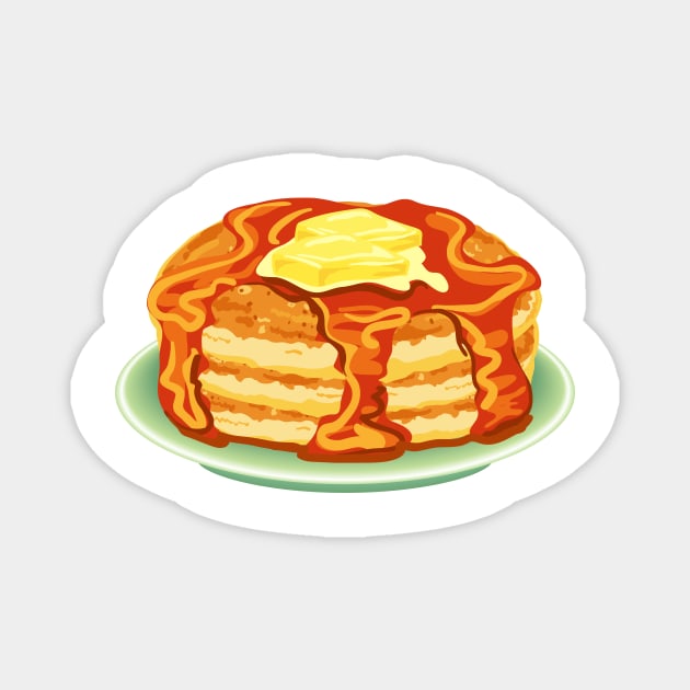 Cute Pancake Breakfast Magnet by SWON Design