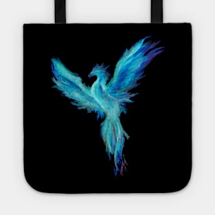 Blue phoenix Tote