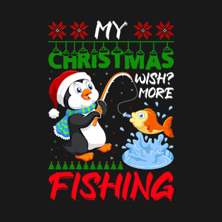 Christmas Fishing T-Shirt