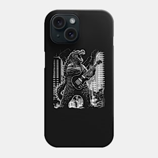 Godzilla Playing a Guitar Phone Case