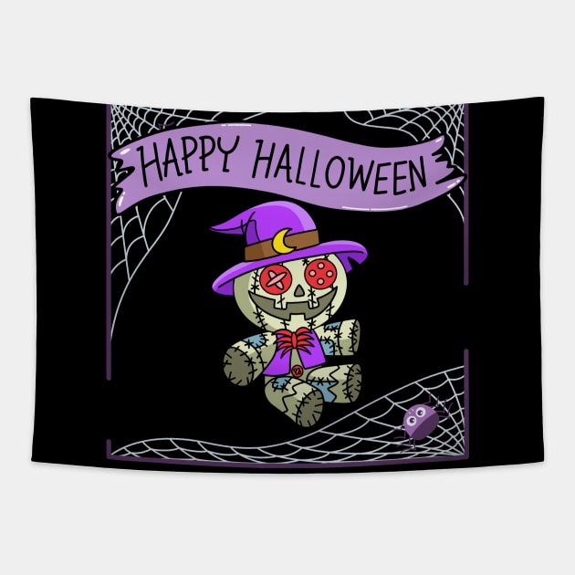 Halloween Happy Halloween Tapestry by Barts Arts