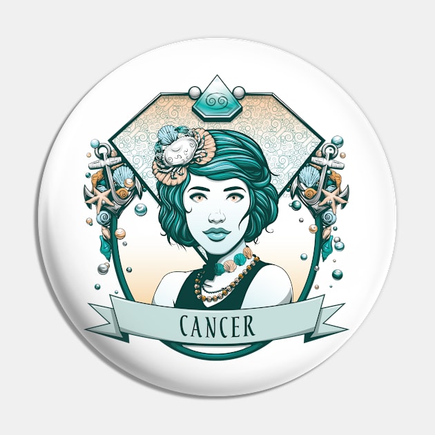 Cancer Pin by redappletees