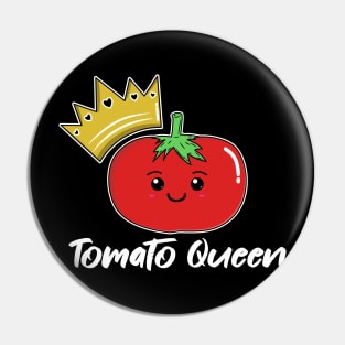 Tomato Queen Kawaii Tomato Pin