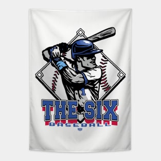 The Six Forever Baseball Diamond Tapestry