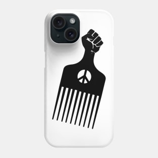 Black Fist Afro Pick, Black Culture, Black History, Black Lives Matter Phone Case