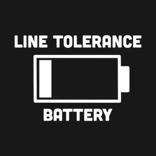 Line Tolerance Battery (White) T-Shirt