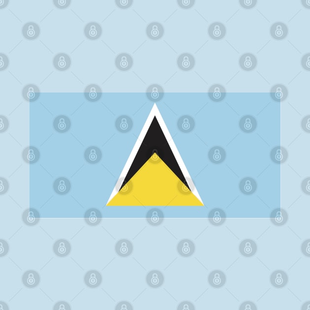 Saint Lucia Flag by zwrr16