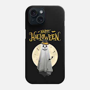 Halloween Creepy Ghost with a Hat Phone Case