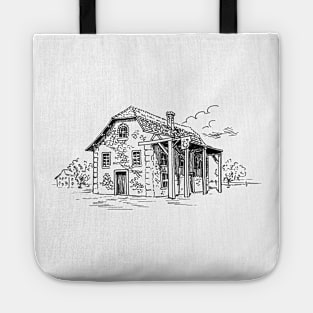 House in old Europe style_01 Tote