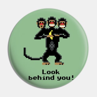 Three-Headed Monkey Pin