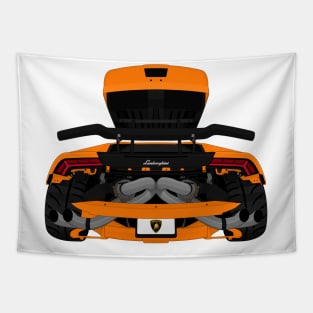 HURACAN ORANGE Tapestry