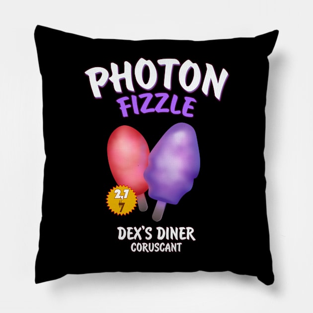 Photon Fizzle Coruscant Pillow by Scud"