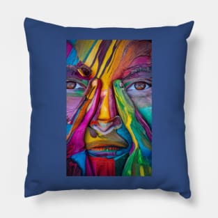 Painted Face Pillow