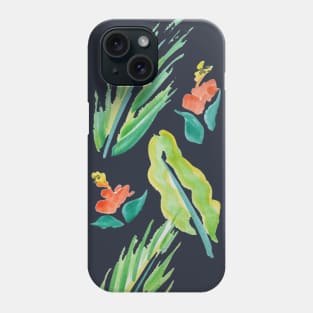 Hibiscus and Foliage Phone Case