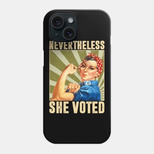 Nevertheless She Voted Feminist 2020 Phone Case