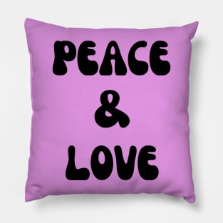 Peace and Love- a happiness inspiring design Pillow