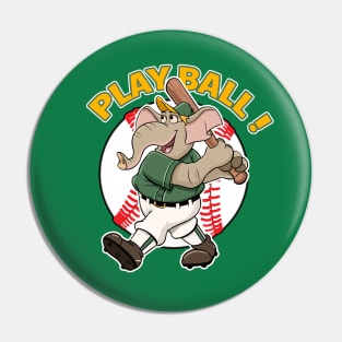 Play Ball! Athletics Baseball Mascot Stomper Pin