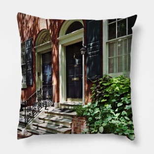 Philadelphia PA - Street in Society Hill Pillow