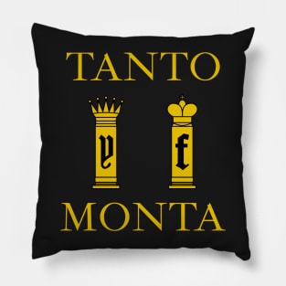 Tanto Monta (golden) Pillow
