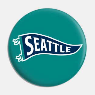 Seattle Pennant - Teal Pin