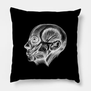 Ecorche no skin face Pillow