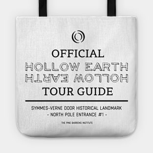 Hollow Earth Tour Guide (Black Logo) Tote