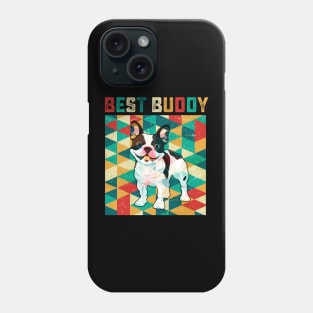 Vintage boston terrier Phone Case