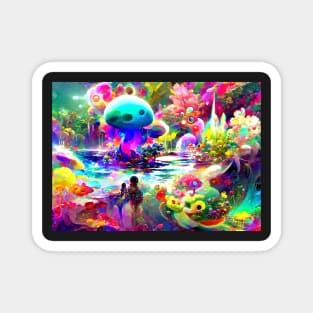 Color Globs | Life Mushrooms Magnet