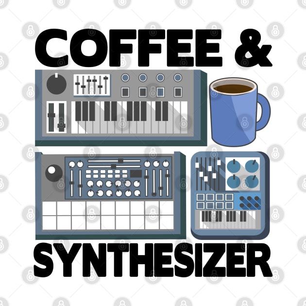 Analog Modular Synthesizer and Coffee Synth Vintage Retro by Kuehni