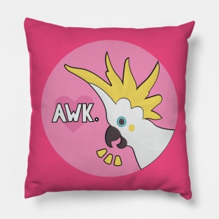 Awkward Cockatoo Pillow