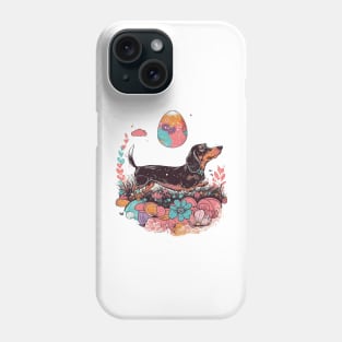 Dachshund Dog Retro Spring Easter Egg Cute Dog Lover Gift Phone Case