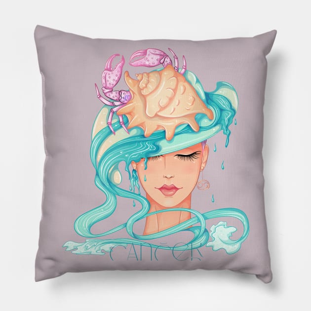 Cancer Pillow by LibrosBOOKtique