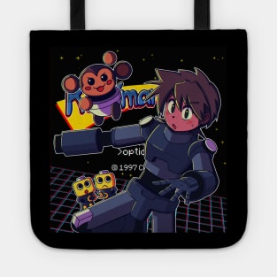 vaporwave anime aesthetic retro video games Tote