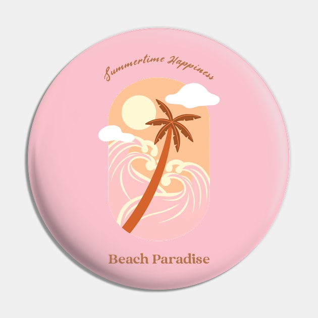 Beach Paradise Summertime Summer Love Vacay Vacation Pin by Tip Top Tee's