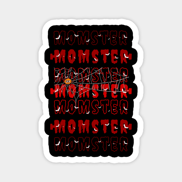 Momster Mum Momy - Family Design - Halloween Dark Version Magnet by 3dozecreations