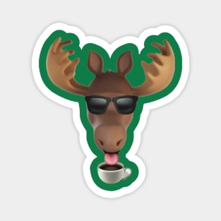 Chill Moose Latte Magnet