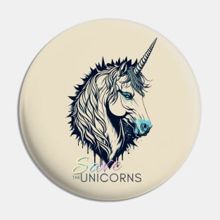 Save the Unicorns Pin