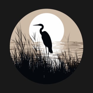 Heron in reeds T-Shirt