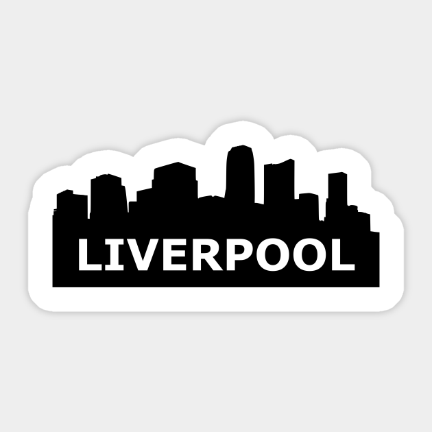 Liverpool Skyline Liverpool Sticker Teepublic Silhouette of buildings, cityscape skyline illustration, city silhouette transparent background png black and white skyline silhouette skyscraper, city silhouette transparent background png clipart. teepublic
