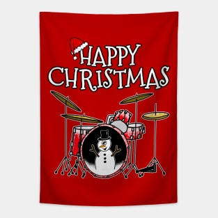 Christmas Drums Drummer Drum Teacher Xmas 2022 Tapestry