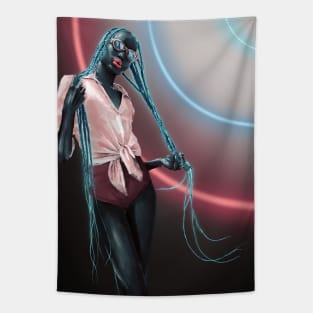 Neon Melanin Tapestry