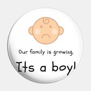 Love this 'Our family is growing. Its a boy' t-shirt! Pin