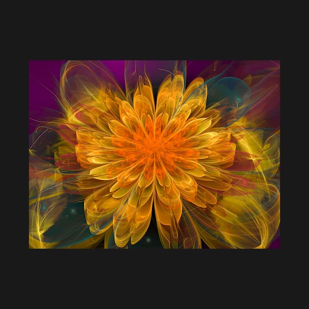 Abstract flower fractal by Tanyalovus