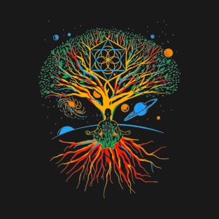 manifestation colorful tree T-Shirt