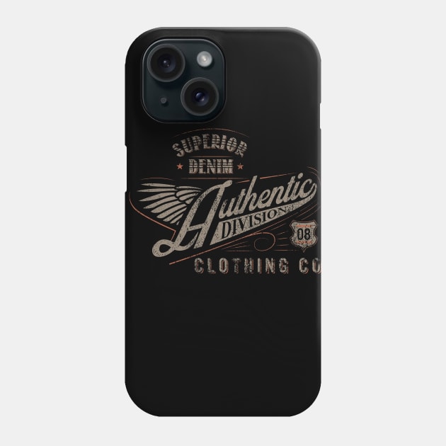 vintage Superior denim Authentic Denim Phone Case by SSSD